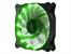 Ventilátor LED 12cm Green OEM